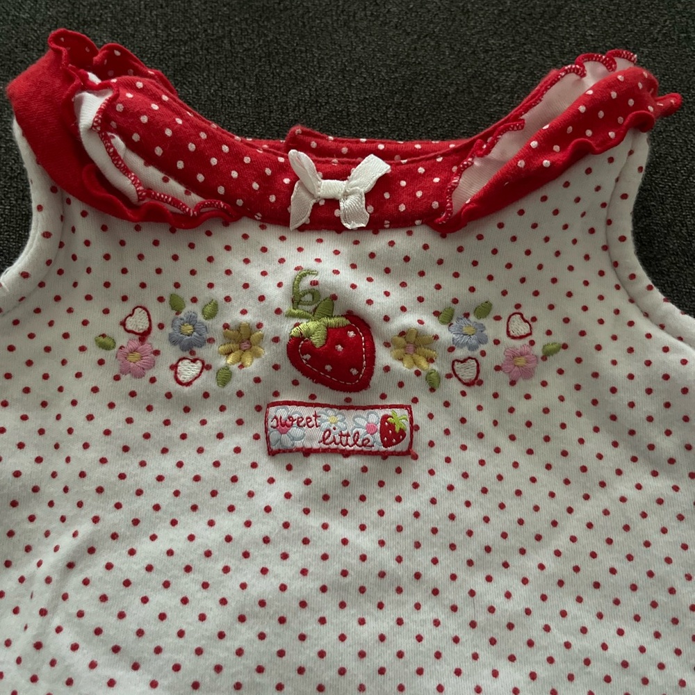 Vintage Sweet Little Polka Dot Baby Dress